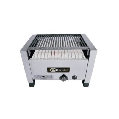 EmberGlo 25C-LP 26″ Countertop Gas Charbroiler w/ 4 Burners, Radiant, Manual Controls