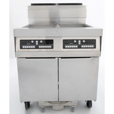 Dean 2FPRG50T Multiple Battery Gas Fryer w/ (2) 50-lb Frypots, Built-In Filtration, Millivolt Control