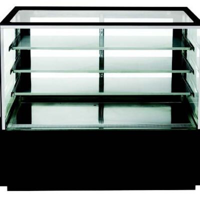 Dukers Appliance Co DDM48R 48″ Refrigerated Bakery Display Case Self-Contained Straight Glass Full Service w/ 3 Shelves, 4/9 HP-Stainless Steel