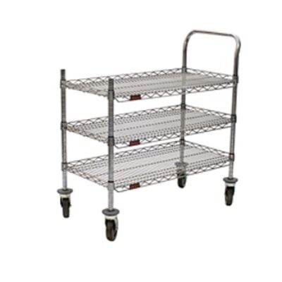 Eagle Group U3-1836C-RP 36″ Metal Wire Bussing Utility Transport Cart