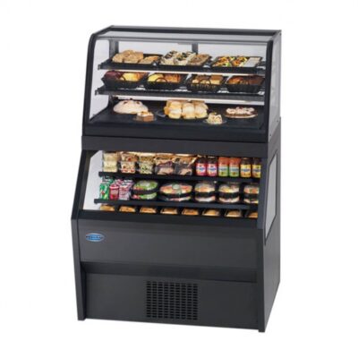 Federal Industries CD3628SS/RSS3SC 36″ Self-Contained Merchandiser Refrigerator, Dual Service Dual Temperature w/(2) Tiers Shelves,1/3 HP