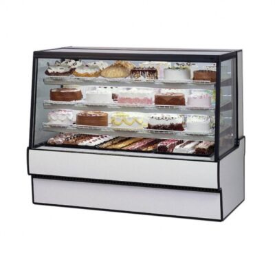 Federal Industries SGR5942 59″ High Volume Refrigerated Bakery Case, Self-Contained Full Service Slanted Glass w/ 2 Shelves, 1/2 HP