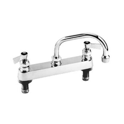 Fisher Deck Mount Faucet | FMP #112-1054 w/ 8″ Centers, 8″ Standard Swivel Spout