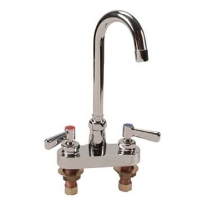 Zurn® Deck Mount Faucet | FMP #117-1319 w/ 4″ Centers, Gooseneck Spout