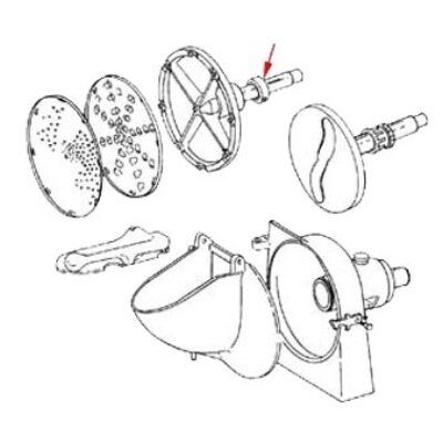 FMP 205-1017 Disc Holder, 8-3/4″L x 9-1/4″ OD