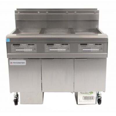 Frymaster FPGL330CA Multiple Battery Gas Fryer w/ (3) 30-lb Frypots, Built-In Filtration, 225,000 BTU