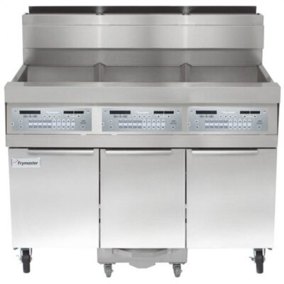 Frymaster SCFHD350G Multiple Battery Gas Fryer w/ (3) 50-lb Frypots, Built-In Filtration, 300.000 BTU