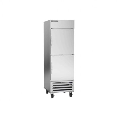 Beverage Air HBR23HC-1-HS, 27″ 2 Solid Half Door Reach-In Refrigerator, Bottom Mount