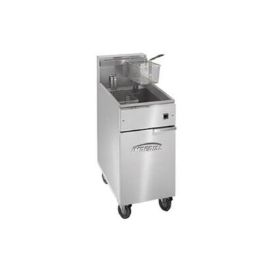 Imperial IFS-50-EU Full Pot Floor Model Electric Fryer w/ 50-lb., Thermostatic Controls, 2 Baskets