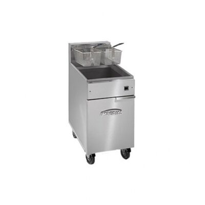 Imperial IFS-75-E 19″ Floor Model Electric Full Pot Fryer w/ 75-Lb. Capacity, 2 Baskets, 240V/3Ph