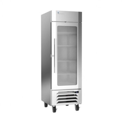 Victory LSR23HC-1 27″ One Section Glass Door Merchandiser Refrigerator, Stainless Steel Exterior, 23 cu. ft.