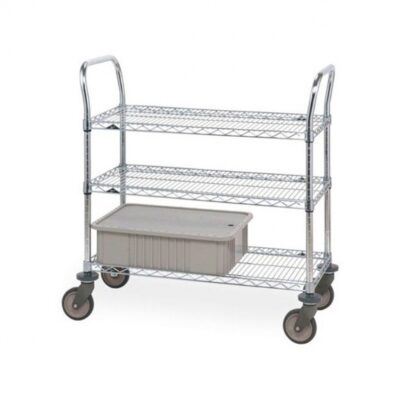 Metro 3SPN53PS Metal Wire Bussing Utility Transport Cart