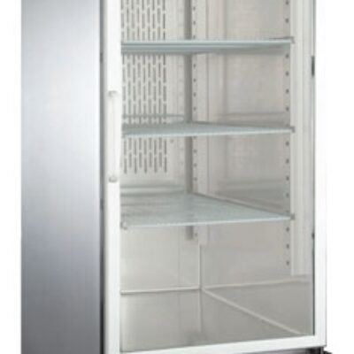 Omcan USA 51024 29″ One Section Merchandiser Refrigerator with Glass Door, Stainless Steel Exterior, 23 cu. ft.