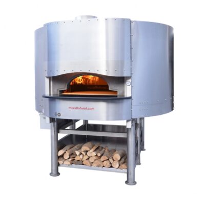 RositoBisani FW100 Wood / Coal / Gas Fired Pizza Oven w/ 39″ Cooking Chamber, Indoor, Round