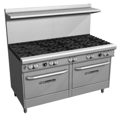 Southbend 4601CC-2TL 60″ Gas Restaurant Range, (6) Open Burners, 24″ Griddle w/ Thermostatic Controls, (2) Cabinet Bases, 246.000 BTU