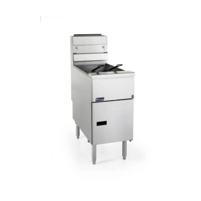 Pitco SG14R-S Full Pot Floor Model Gas Fryer w/ 50-lb Capacity, Millivolt Control, 122,000 BTU