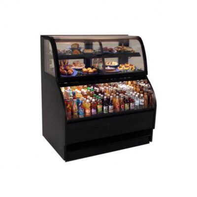 Structural Concepts HMBC5 63″ Harmony® Self-Contained Bakery Merchandiser-Full Service/Self-Service Curved Glass with 1 Shelf-Laminate