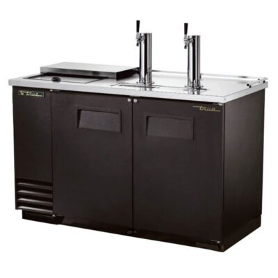 True TDD-2CT-HC 58″ Solid Door Direct Draw Beer Dispenser with 2 Taps & 2 Keg Capacity