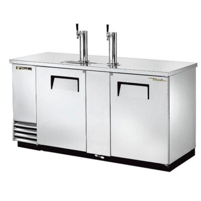 True TDD-3-S-HC 69″ Solid Door Direct Draw Beer Dispenser with 2 Taps & 3 Keg Capacity