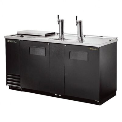 True TDD-3CT-HC 69″ Solid Door Direct Draw Beer Dispenser with 2 Taps & 3 Keg Capacity