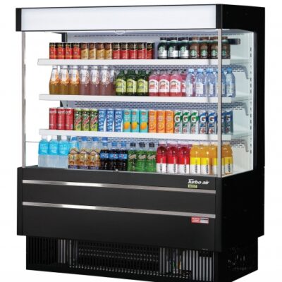 Turbo Air TOM-50MSEW(B)-N 51″ Vertical Open Air Merchandiser, Specify Exterior, Self-Contained, 3 Shelves, 13.8 cu. ft.