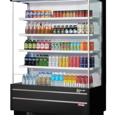 Turbo Air TOM-50SEW(B)-N 51″ Vertical Open Air Merchandiser, Specify Exterior, Self-Contained, 4 Shelves, 21.3 cu. ft.