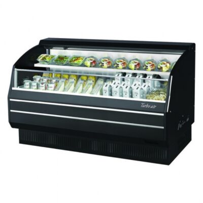 Turbo Air TOM-60LB-SP(-A)-N 63″ Horizontal Open Air Merchandiser in Black, Self-Contained, 1 Shelf, 12.3 cu. ft.