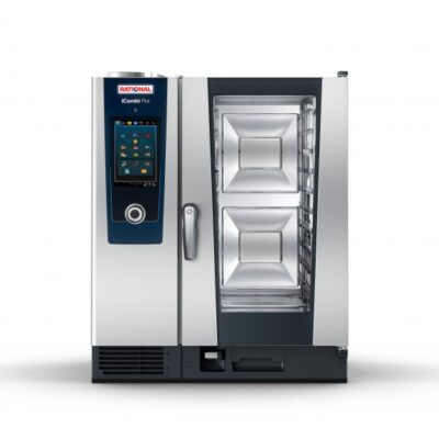 Rational ICP 10-HALF NG 120V 1 PH (LM100DG) Half-Size Gas Combi Oven with Intelligent Cooking Systems